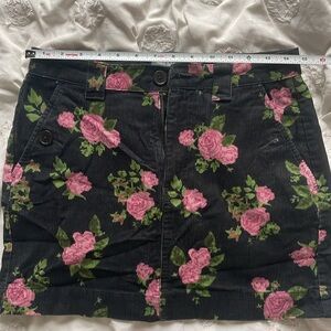 NWOT Wild Fable Corduroy Floral Skirt